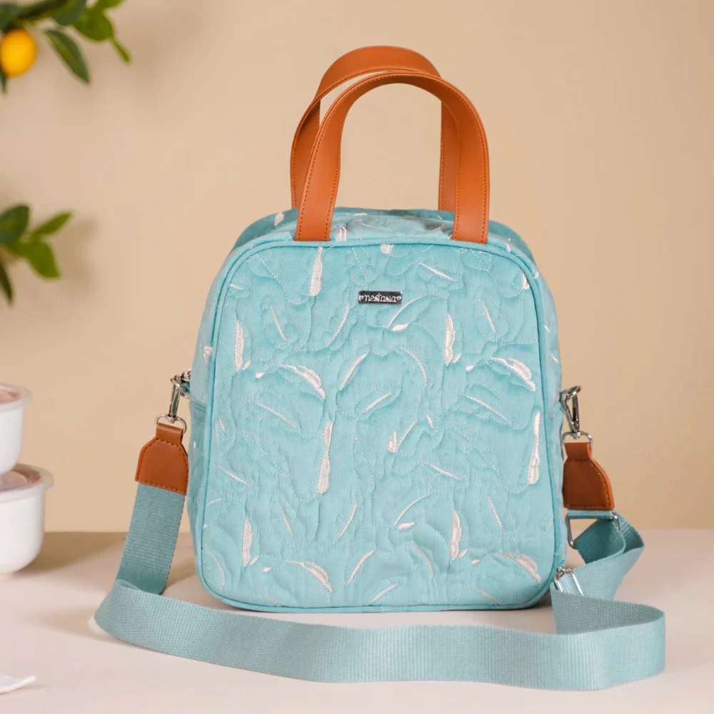 Insulated Tiffin Bag Light Blue - Image 8