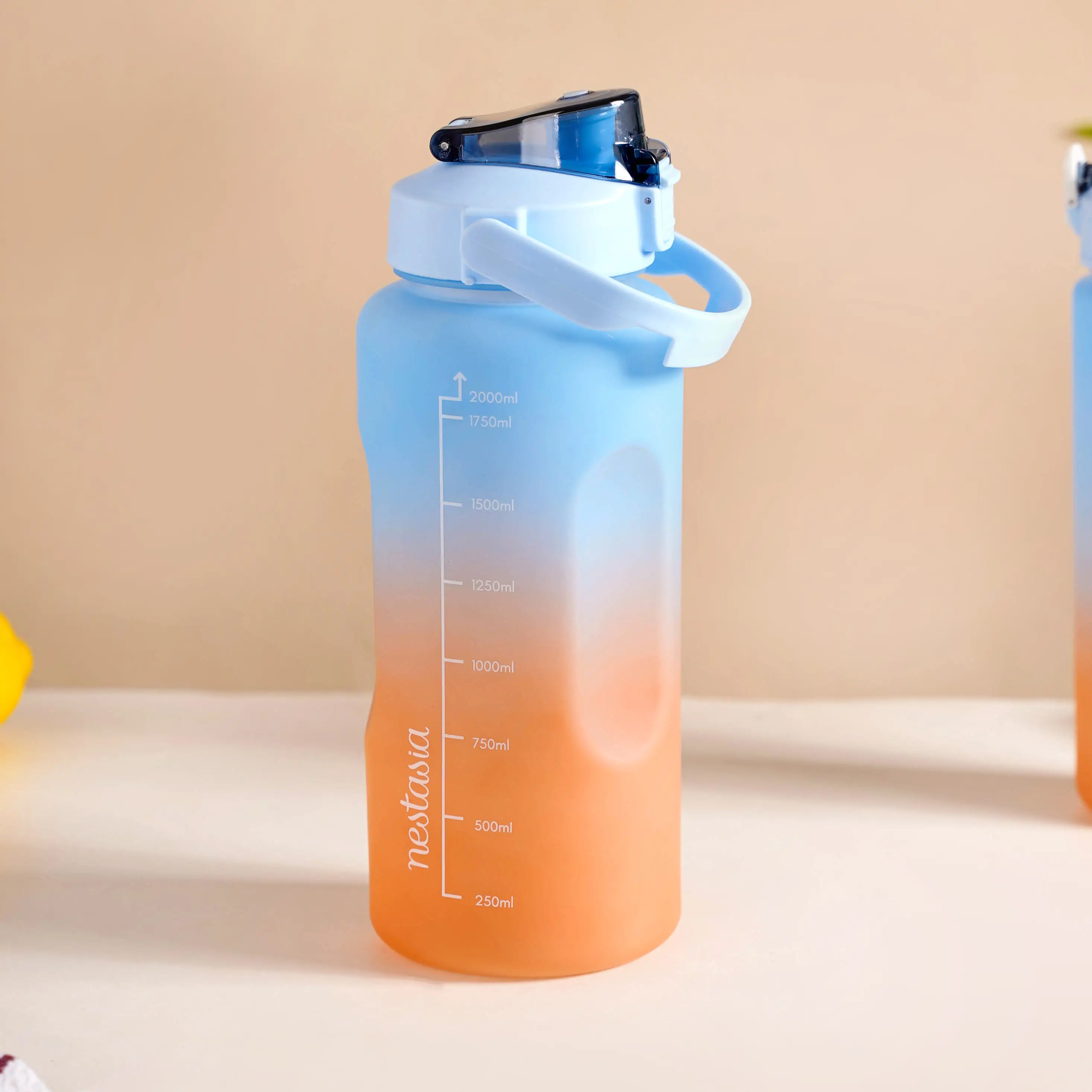 Motivational Water Bottles Set of 3 Blue Orange - Image 16
