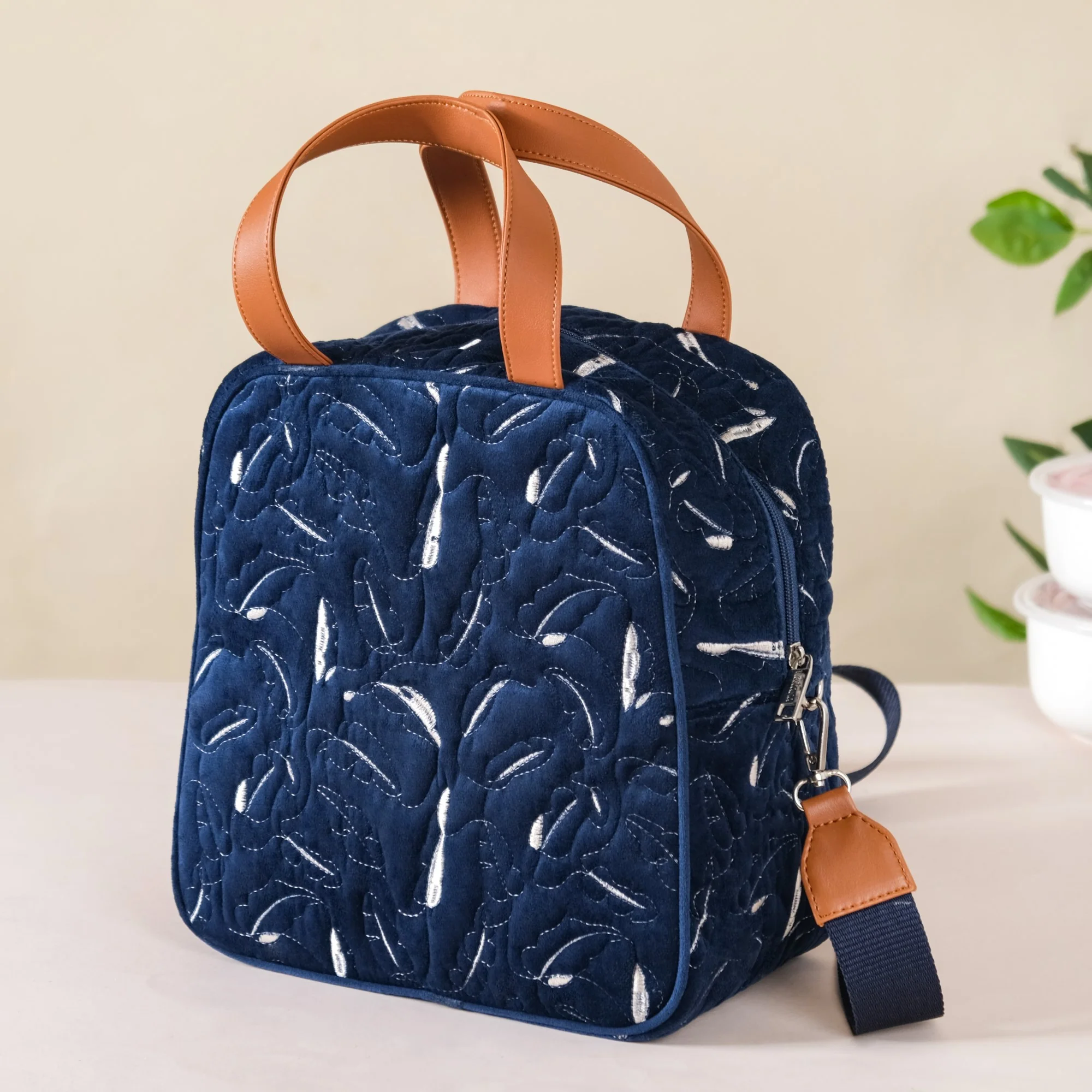 Multipurpose Tiffin Bag Navy Blue - Image 10