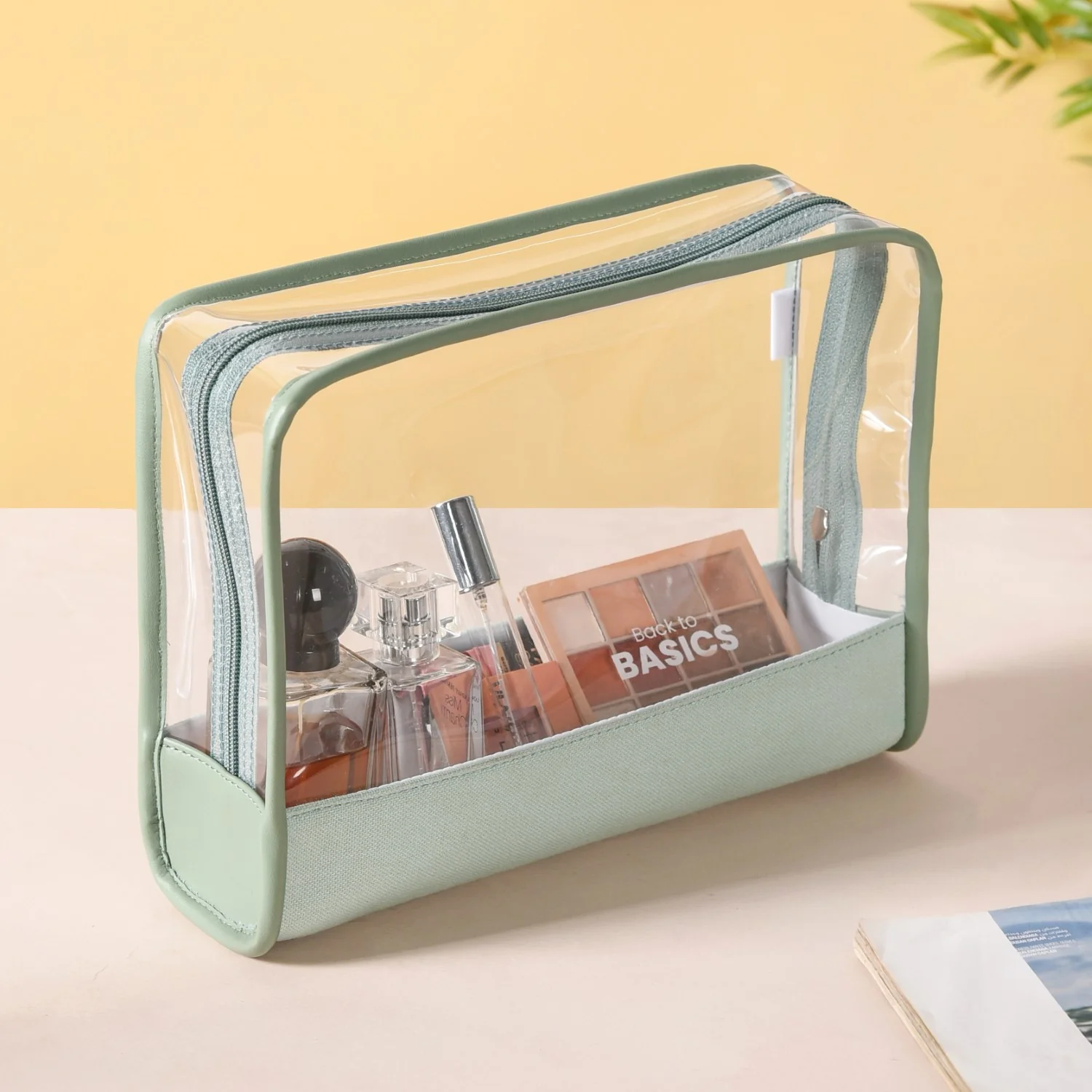 Set Of 4 Travel Cosmetic Organizer Pouch Mint Green - Image 7