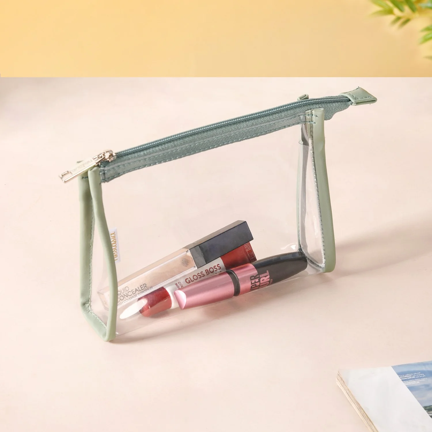 Set Of 4 Travel Cosmetic Organizer Pouch Mint Green - Image 8