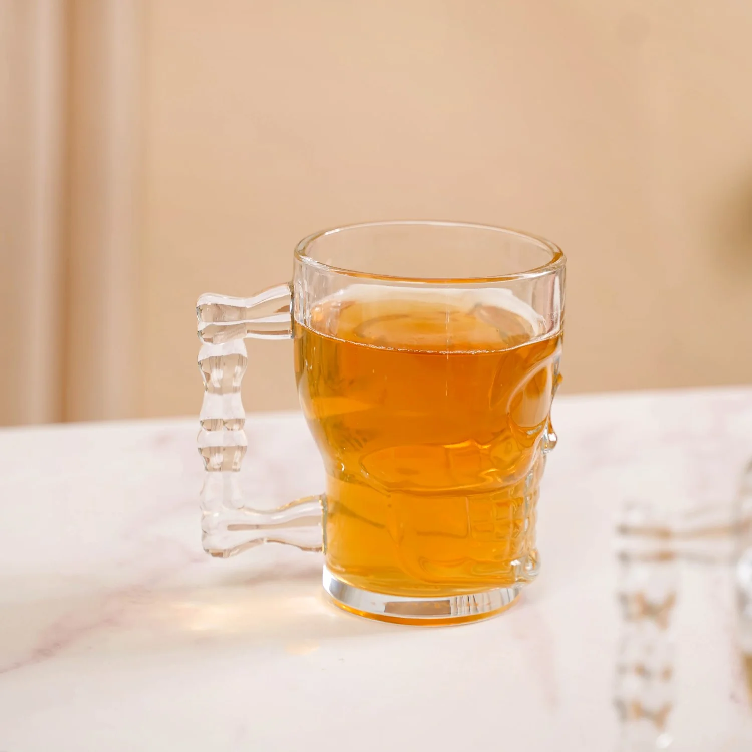 Skull Beer Mugs Set of 4 500ml - Image 6