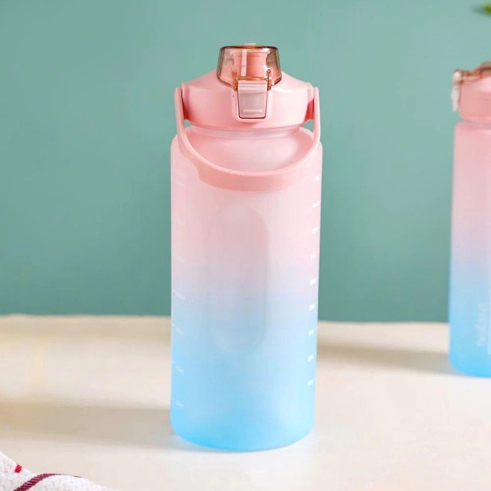 Sporty Motivational Water Bottles Set Of 3 Pink Blue - Image 31
