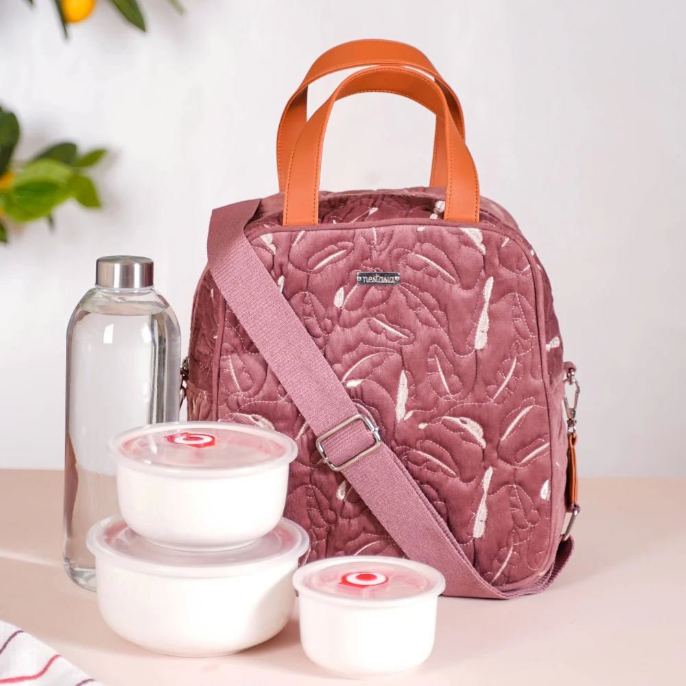 Thermal Lunch Bag For Office Pink - Image 3
